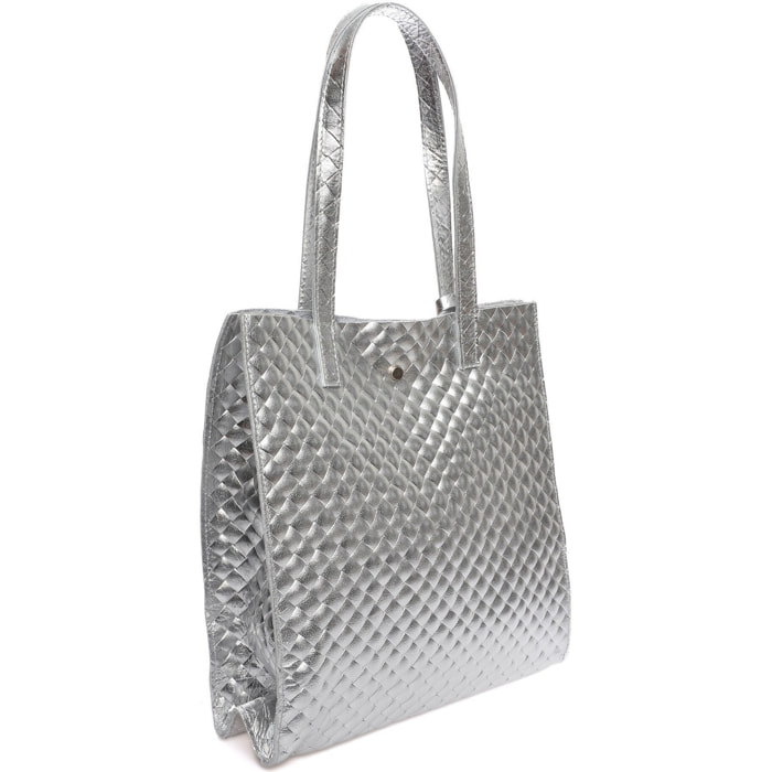 Borsa a tracolla Anna Luchini Argentato