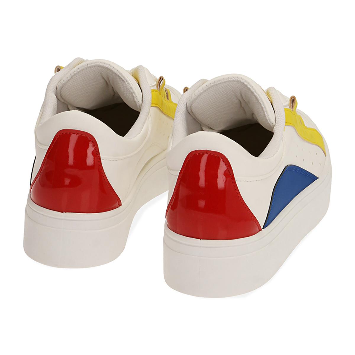 Sneakers bianco/giallo