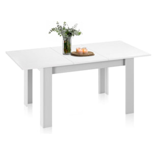 Mesa de comedor extensible Danna Blanco Artik (Blanco Mate)