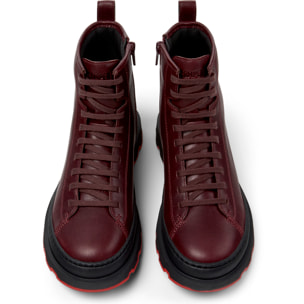 Botines - CAMPER Brutus+ - Burdeos - Cuero liso