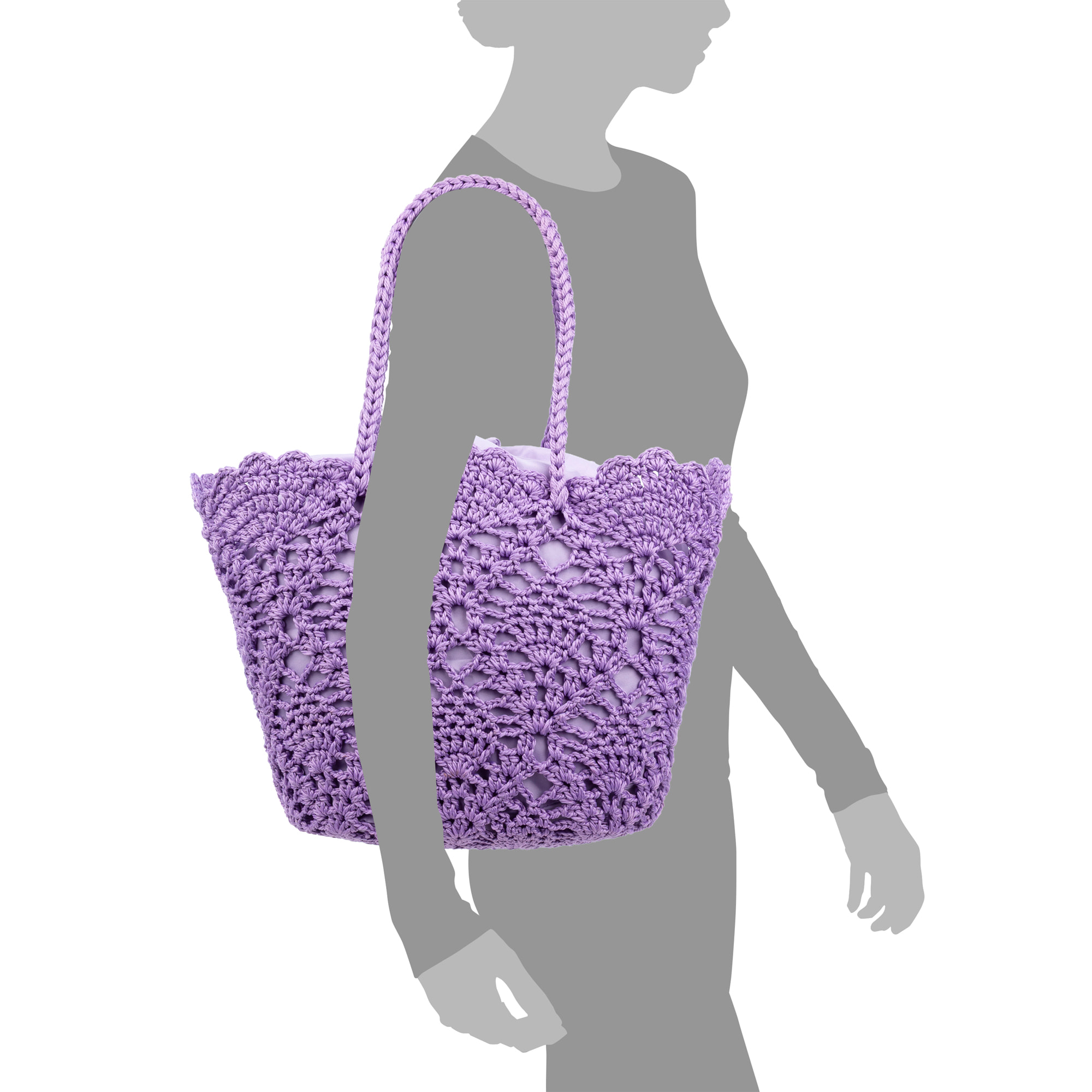 Zelbio bolso de hombro mujer. Fabricado en algodón.