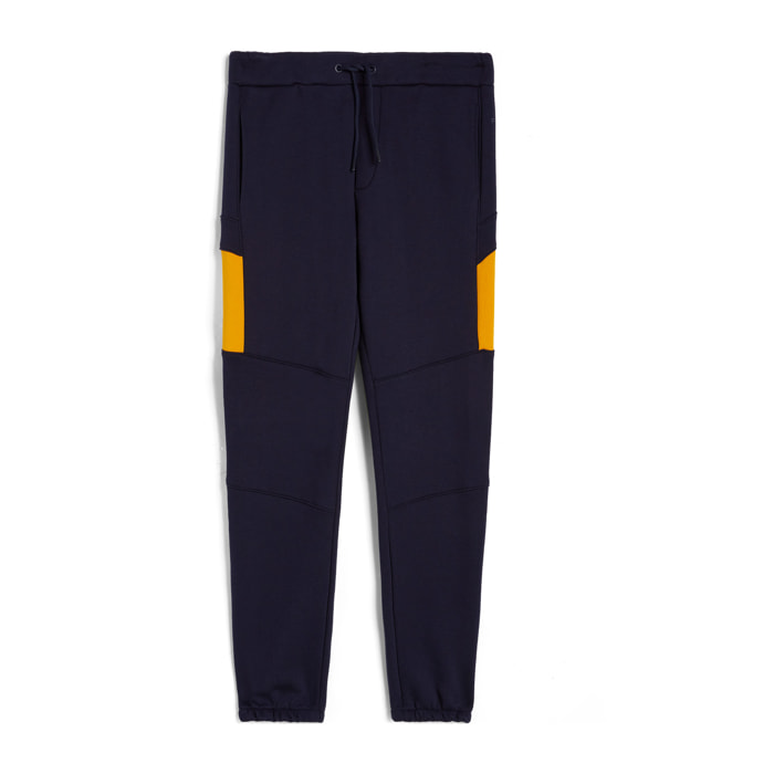 Pantaloni joggers uomo con inserti in contrasto colore