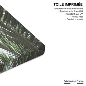 Tableau palme bleue Toile imprimée