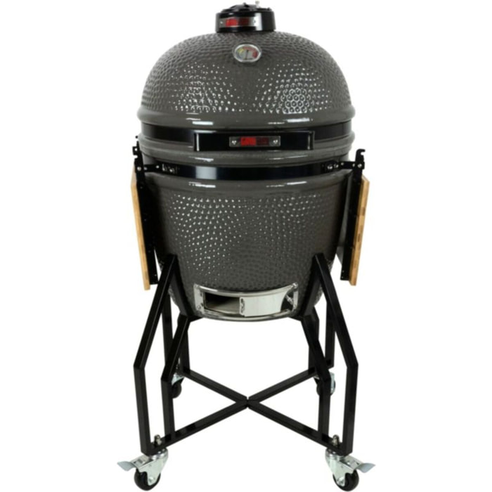 Kamado GRILL GURU GGO221 Original Large Basic gris sur chariot 47 cm