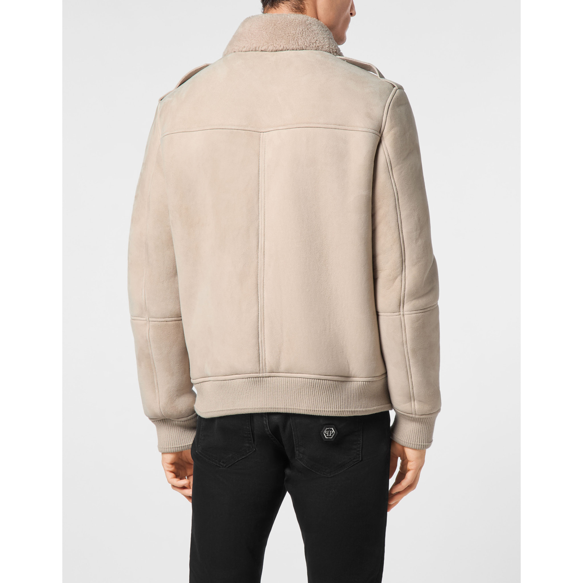 PHILIPP PLEIN Bomber de cuero