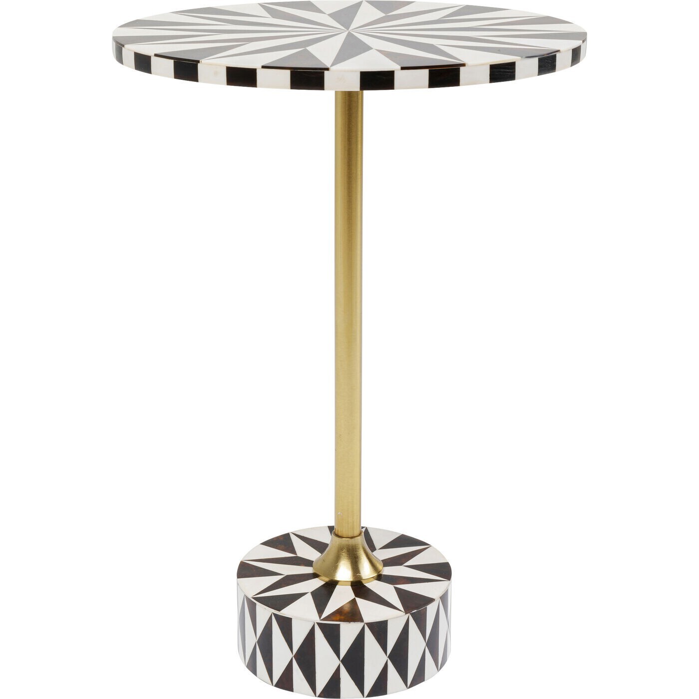 Table d'appoint Domero Star marron et blanche Kare Design