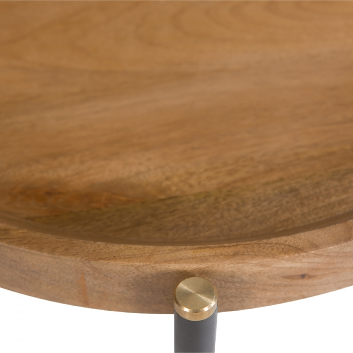 Table d'appoint ronde en bois D49 cm - Carter