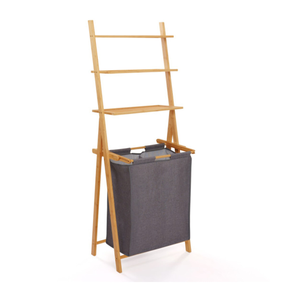 Panier à linge Maya 2 compartiments et 3 étagères