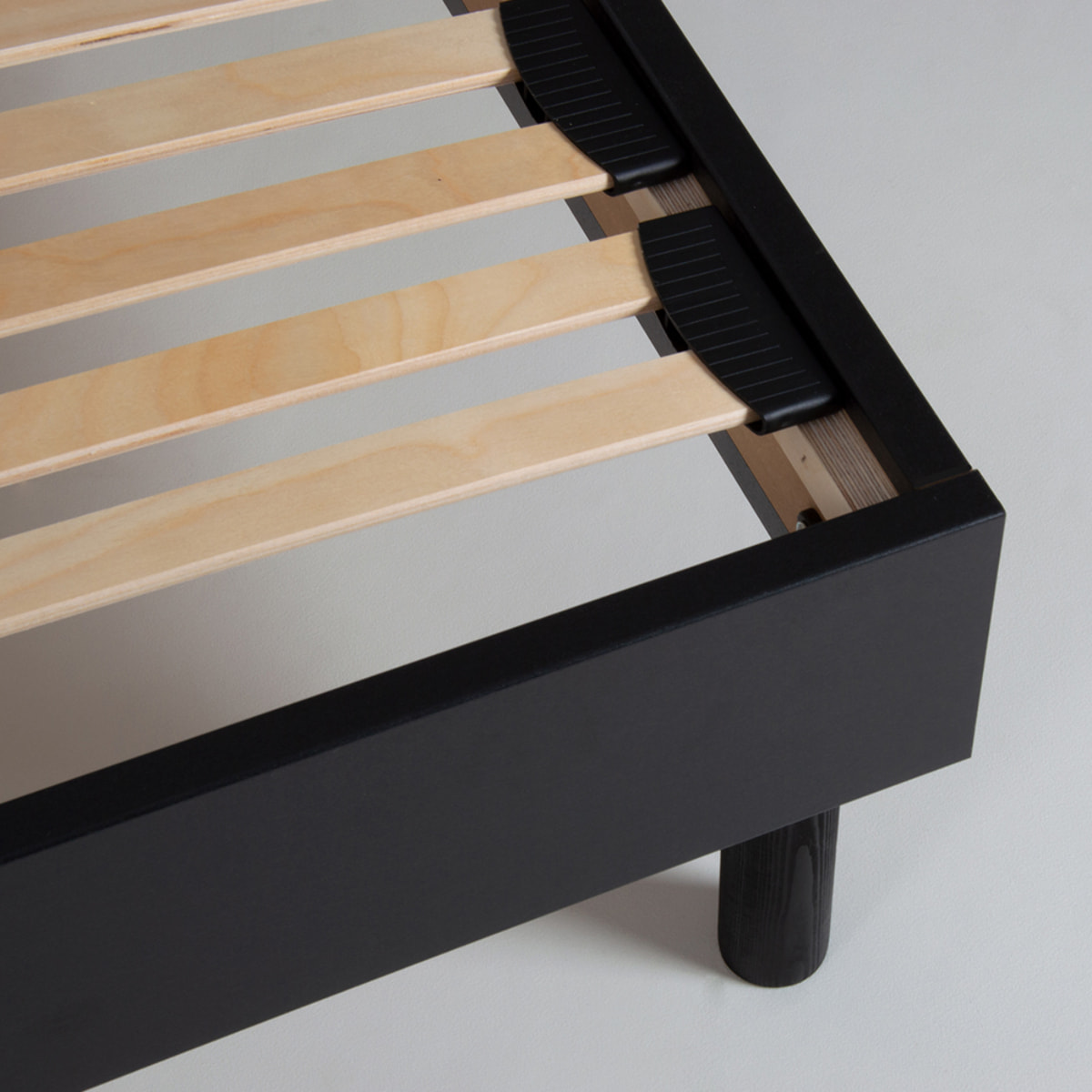 Sommier à lattes apparentes MDF & bois massif - 1 place