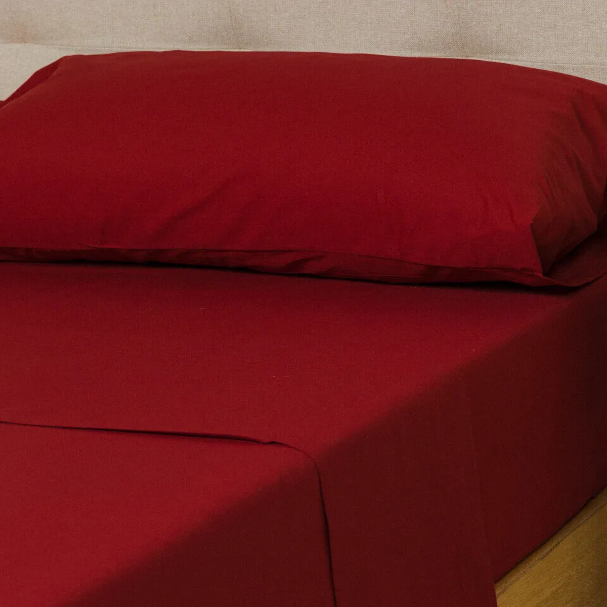 Set di lenzuola in cotone percalle lisce
