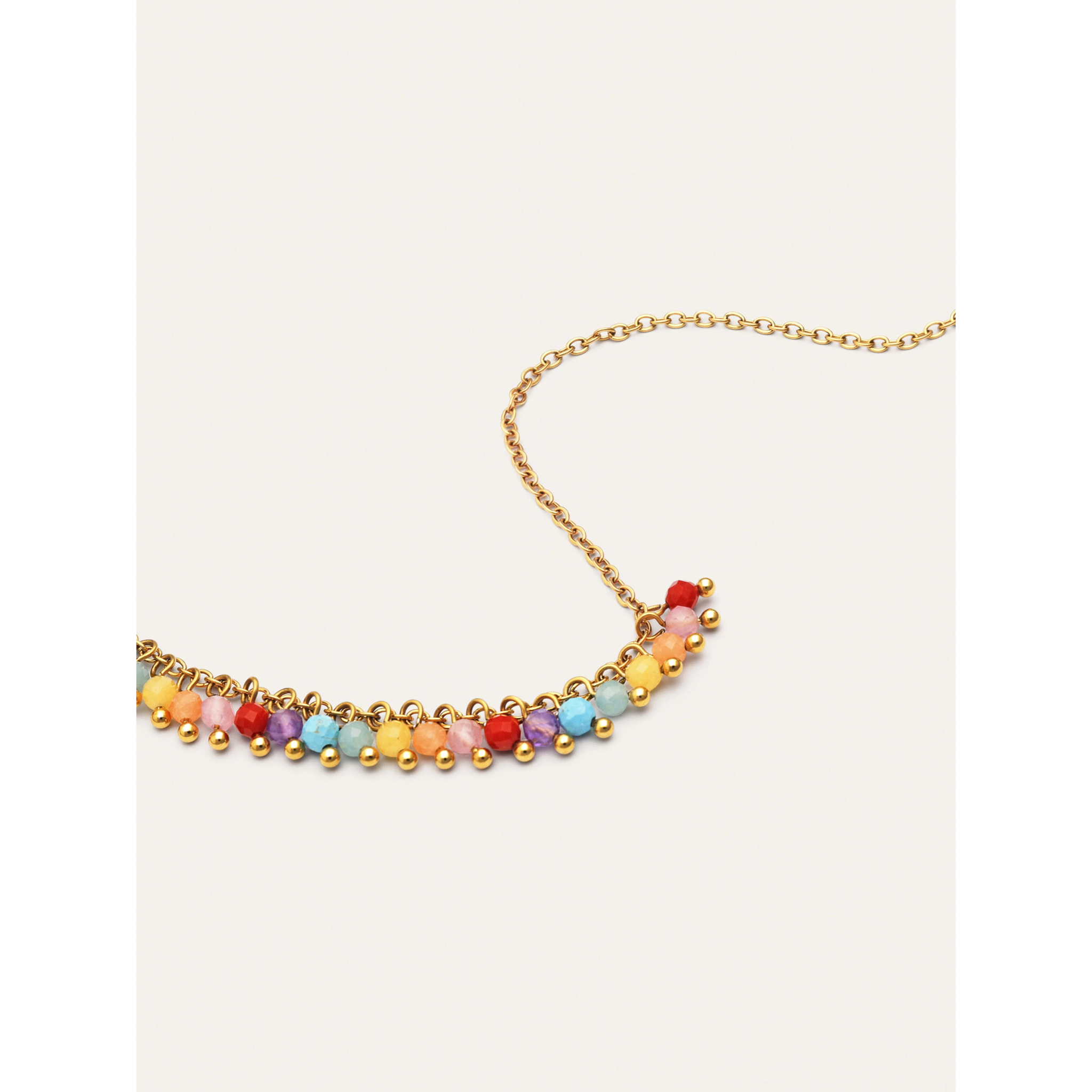Collana Shamira Full Stones Acciao Placcato Oro