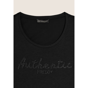 Canotta "Authentic" con logo FREDDY in strass