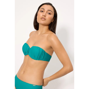 Top bikini bandeau Blu