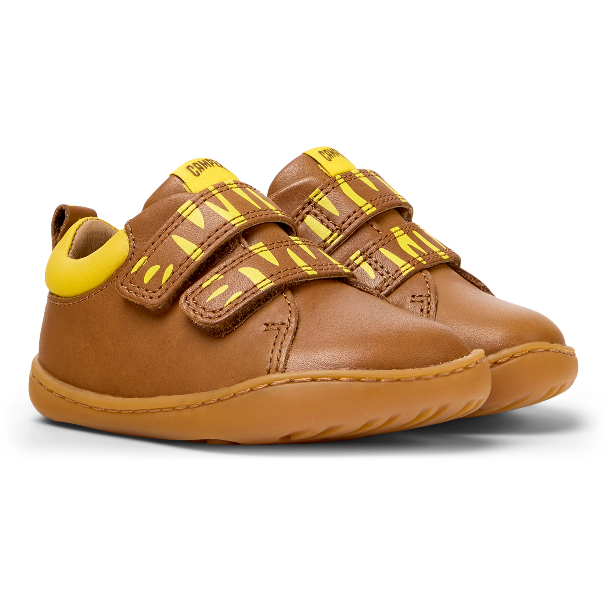 Zapatillas - CAMPER Peu Cami Twins - Marron - Cuero liso
