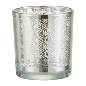 J-Line Photophore Oriental Verre Argent