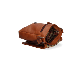 Borsa a tracolla  da uomo In Vera pelle Made in Italy 26x30x8 cm