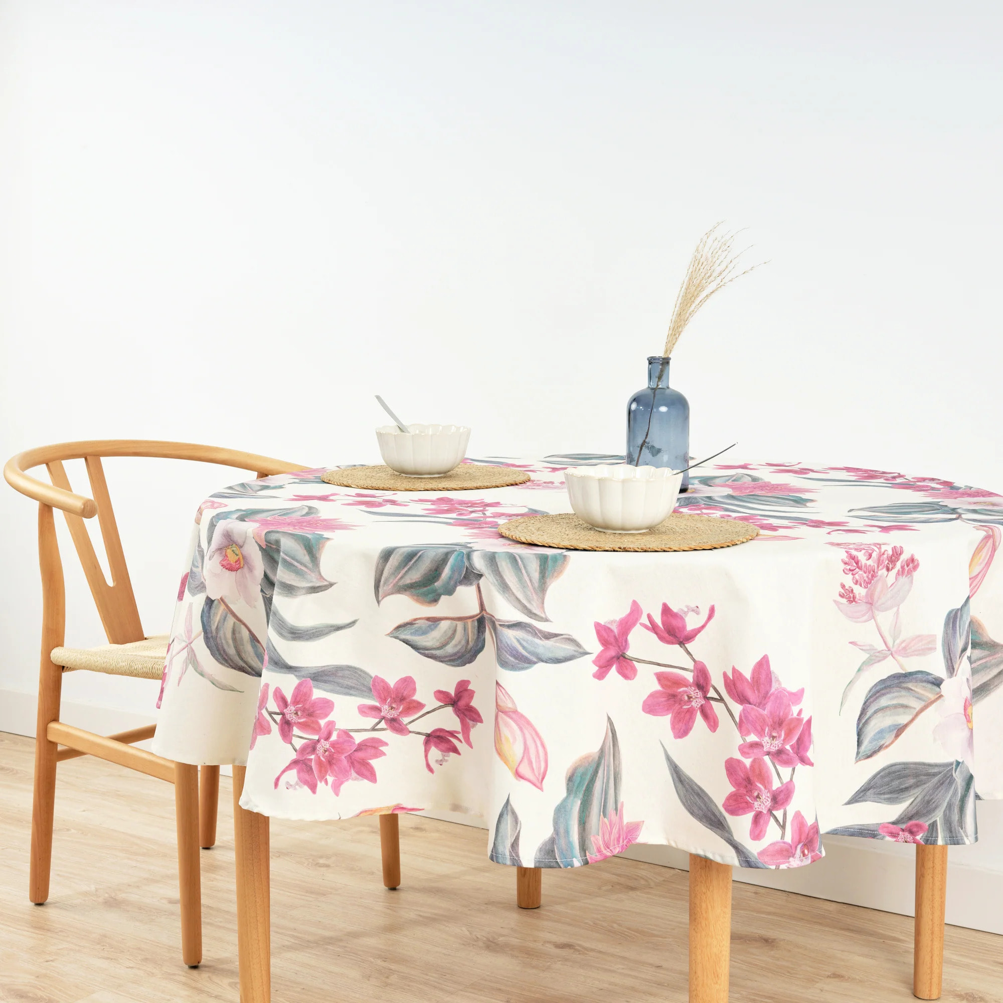 Nappe ronde en résine anti-taches 0120-246