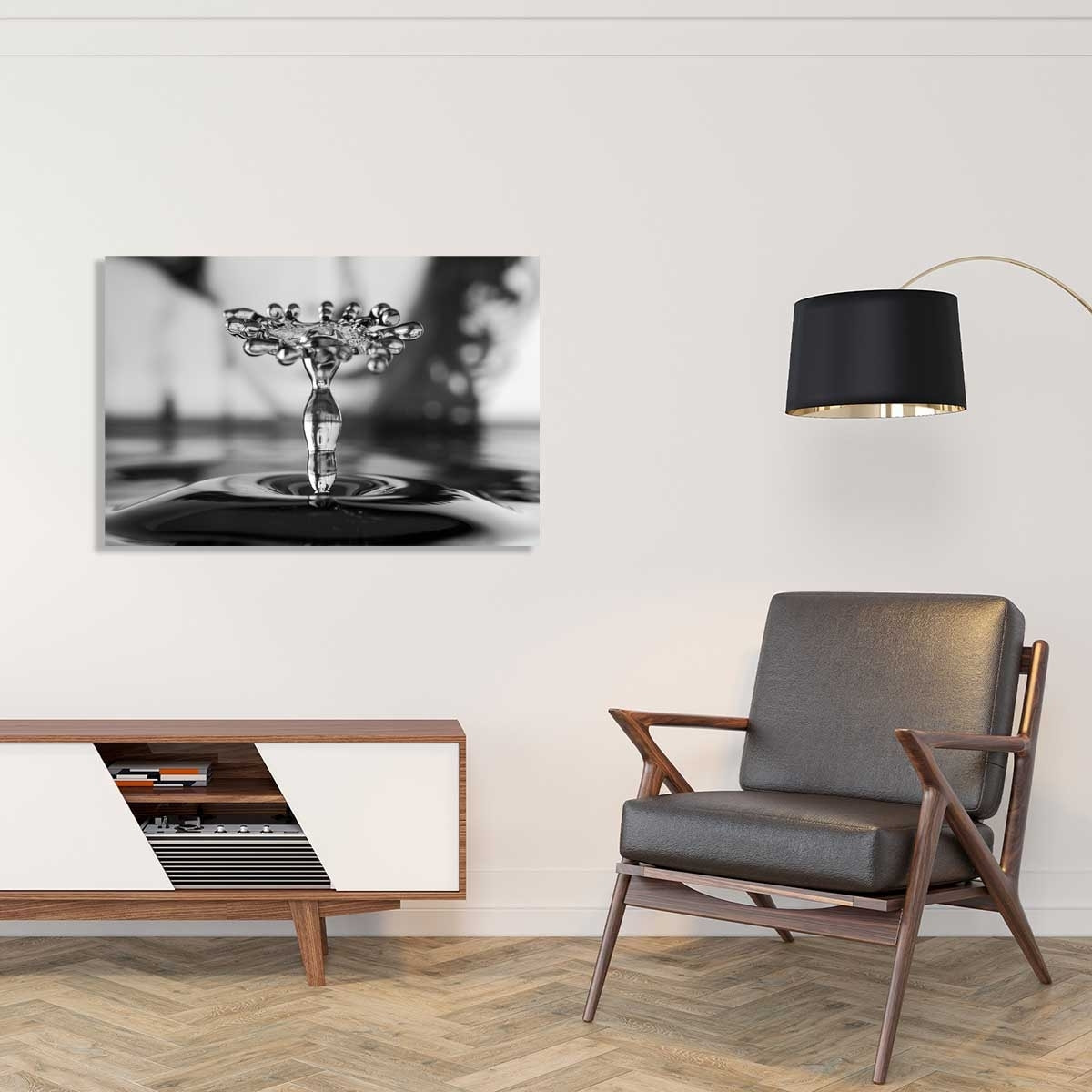 Tableau abstrait liquid drop art tuvia Tableau plexiglas