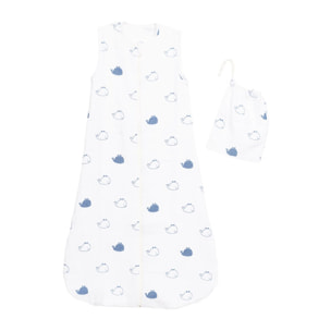 Gigoteuse en coton bio blanc