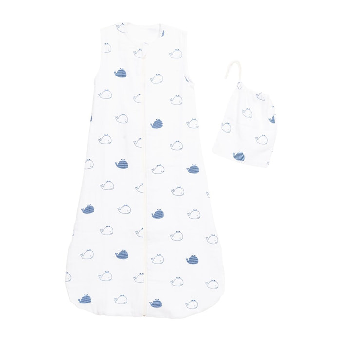Gigoteuse en coton bio blanc