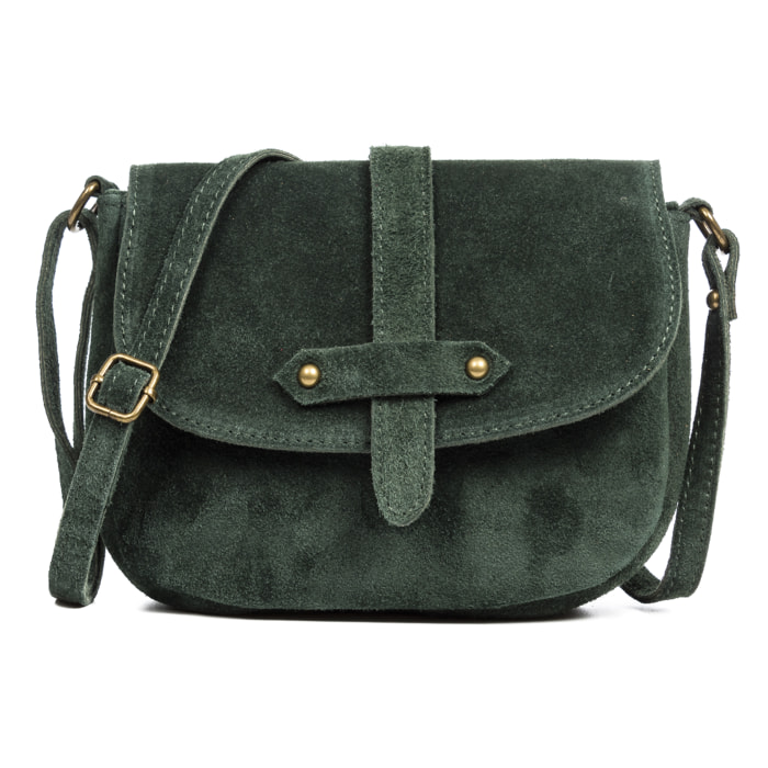 Altamura borsa a tracolla donna. Pelle scamosciata autentica.