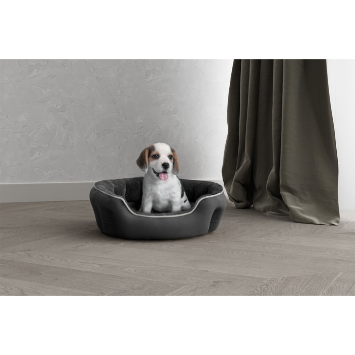 CUCCIA COCCOLE SOGNI E CAPRICCI PETS-GRIGIO SCURO, 48x42xh16 cm