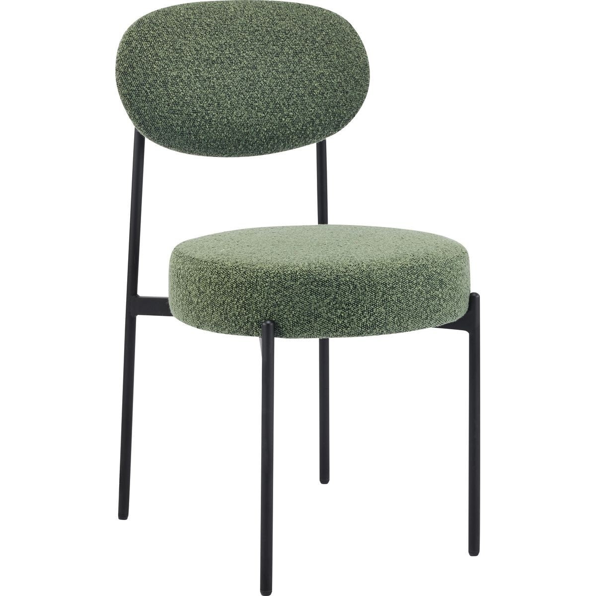 Lot de 2 chaises en tissu bouclé - EVORA