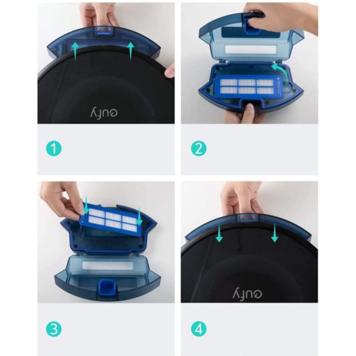 Filtre EUFY Lavable haute efficacité x2 RoboVac G10 Hybrid