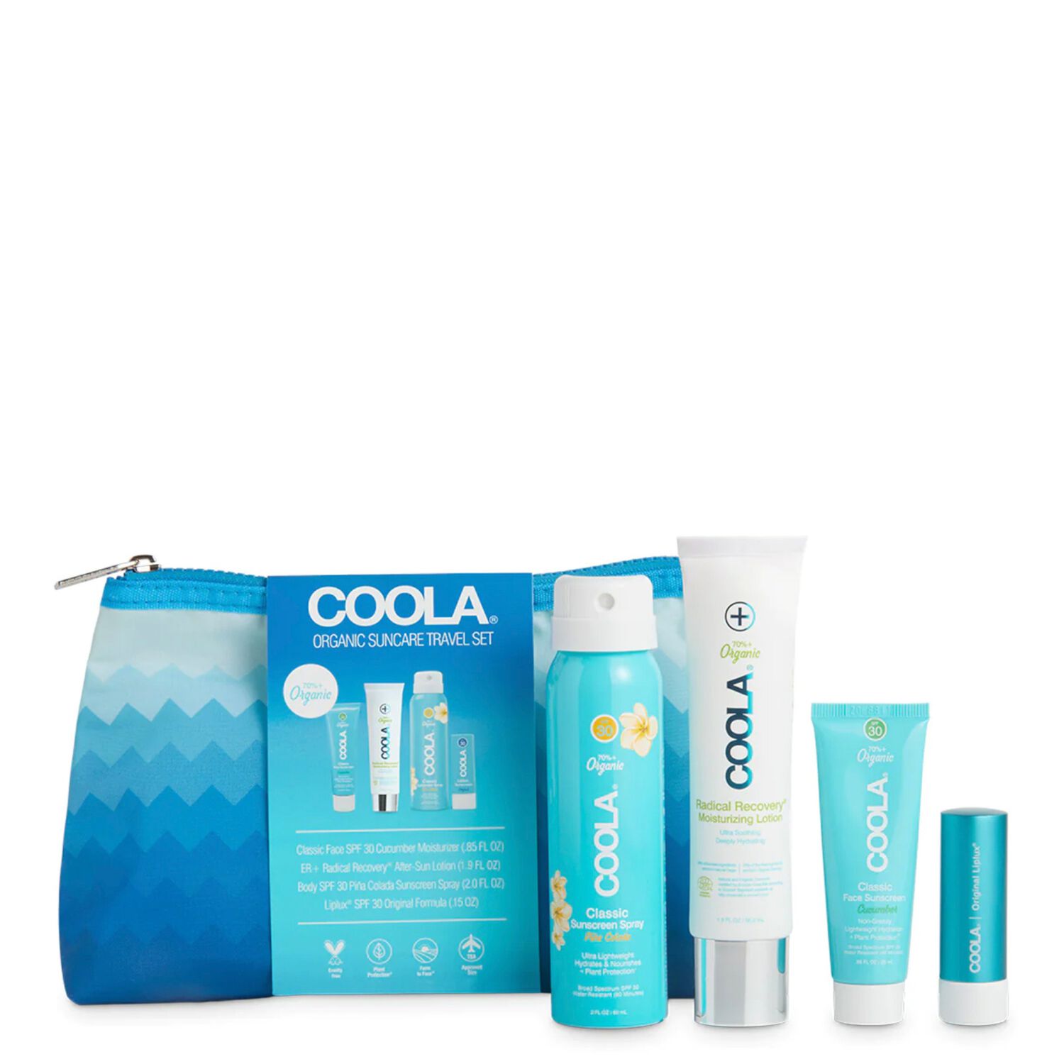 Suncare Travel Set - Coffret Spray solaire 60ml + 3 Produits