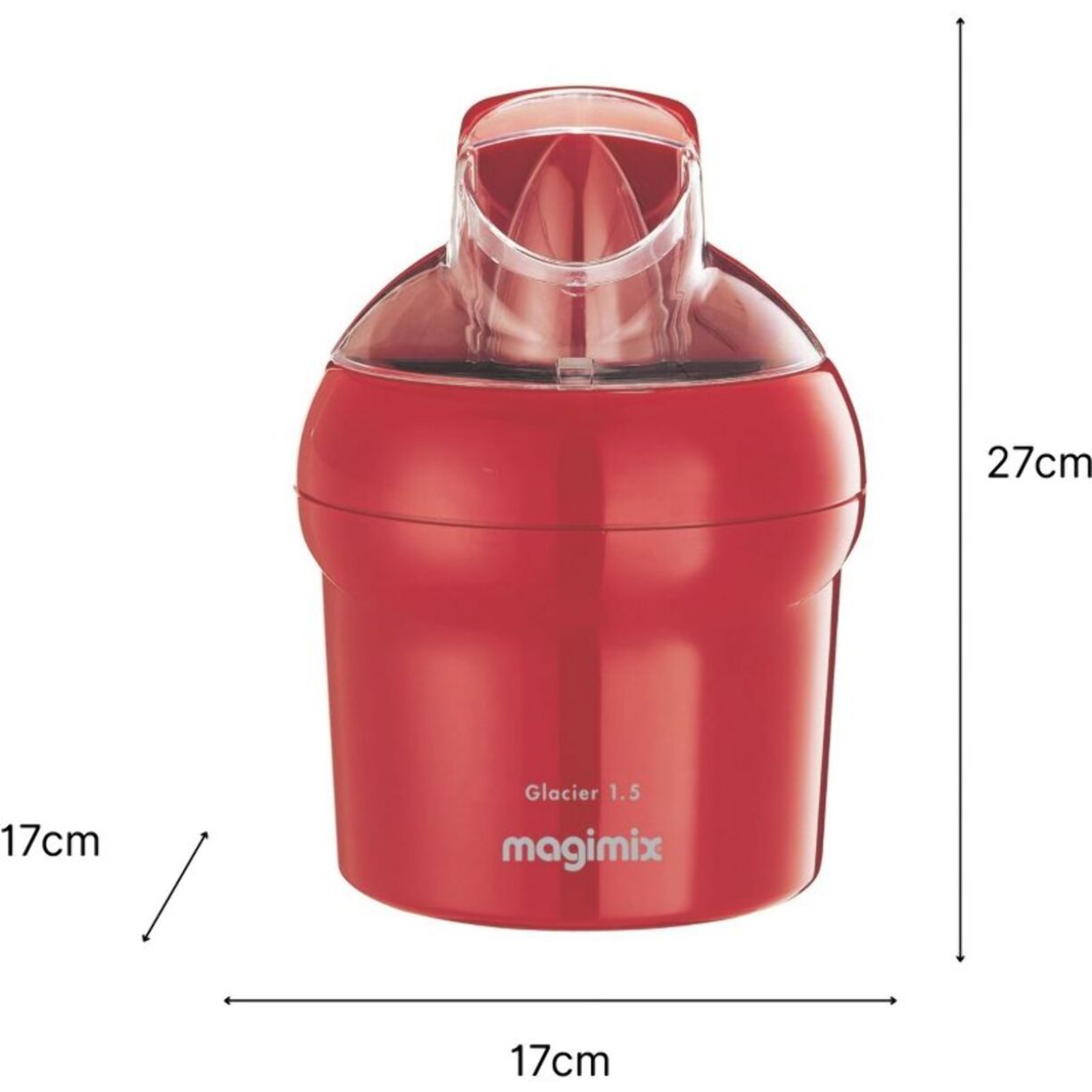 Sorbetière MAGIMIX GLACIER 1.5L 11669 ROUGE