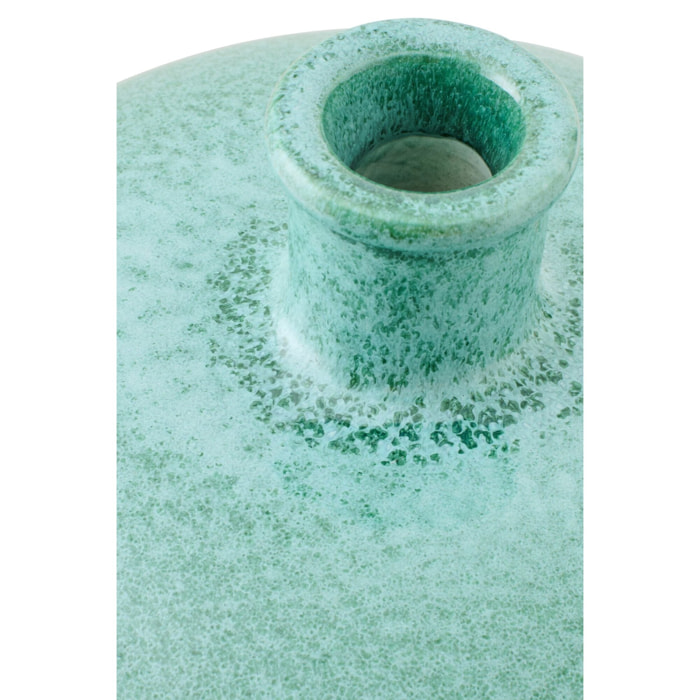 J-Line Vase - céramique - vert menthe/blanc