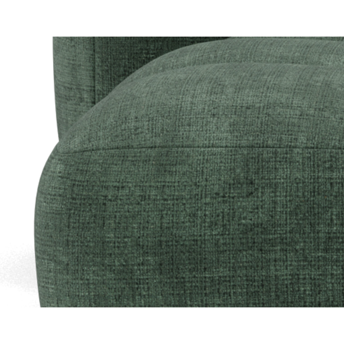 Grace - canapé modulable d'angle réversible 4 places en velours texturé - Vert