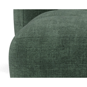 Grace - canapé modulable d'angle réversible 4 places en velours texturé - Vert