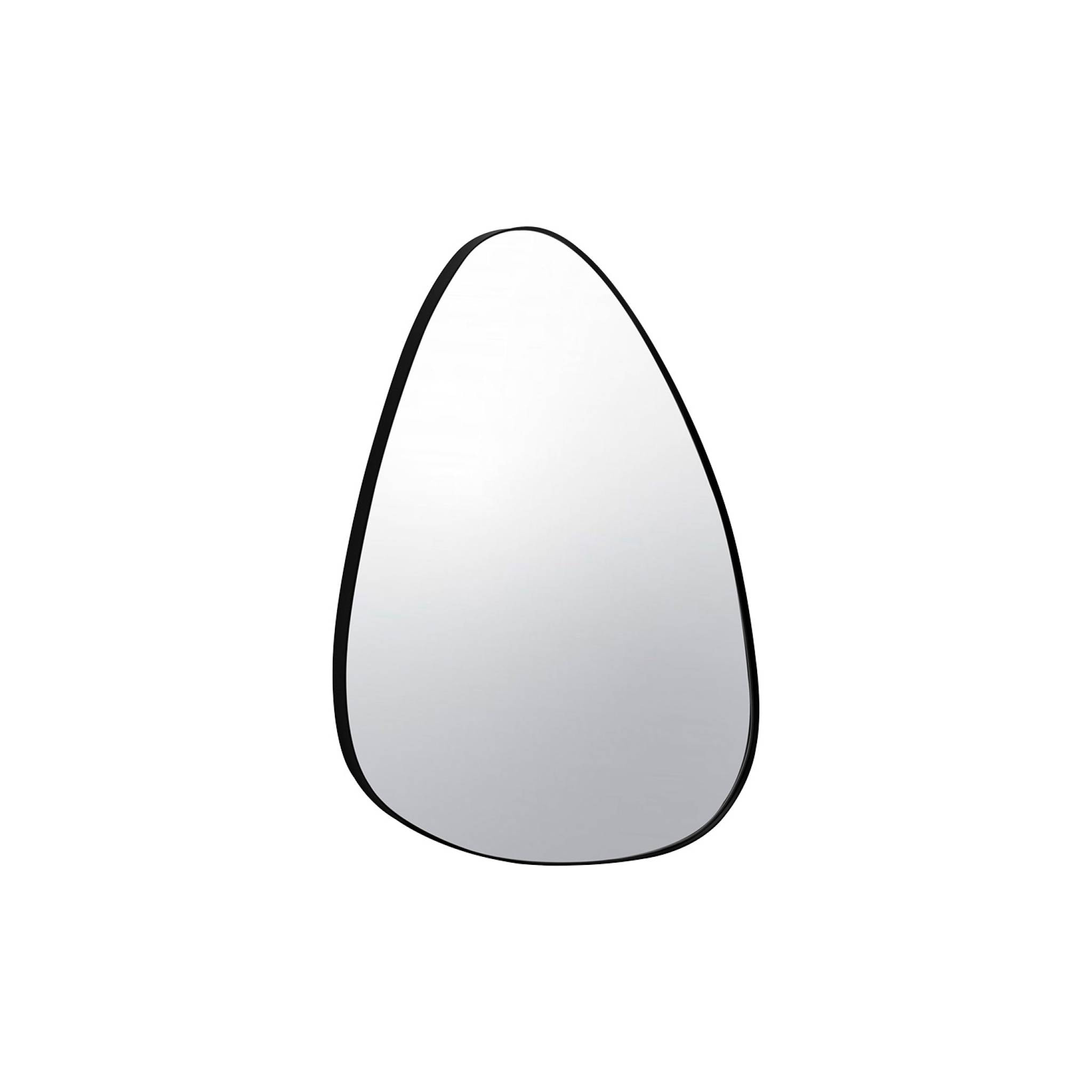 Miroir organique en métal noir HARVEY