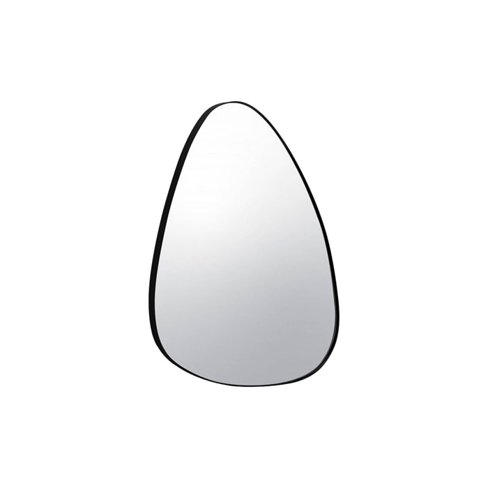 Miroir organique en métal noir HARVEY