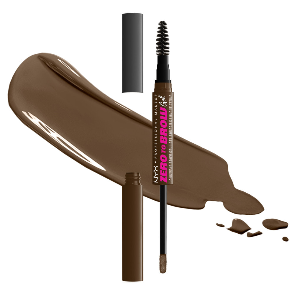 NYX Professional Makeup Gel à Sourcils Teinté Longue Tenue Zero To Brow Gel Chocolate