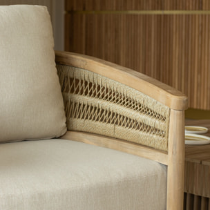 Salon de jardin en bois d'acacia 4 places MAUI