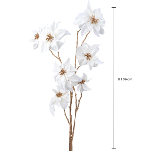 Ramo poinsettia - Pezzi 6 - 25xH106x26cm - Bianchi Dino SpA