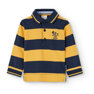 Polo piqué listado de bebé niño -BCI