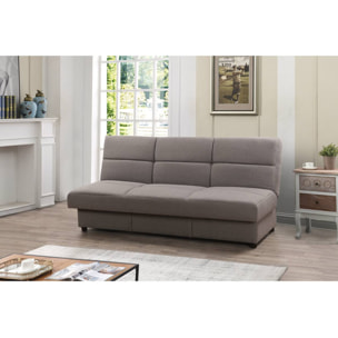 Canapé Clic-Clac "Enzo" - 186 x 80 x 87 cm - 3 places - Gris