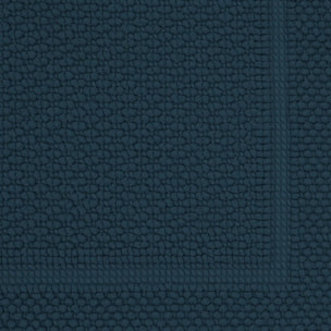 Tapis de bain pur coton 1700 g/m² uni bleu Antica petrole