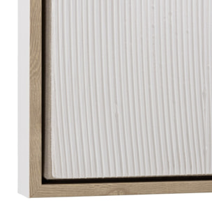 HOMER - Décoration murale 83x123cm mix matières, cadre bicolore