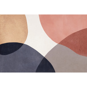 Alfombra de vinilo Eclipse azul 200x266 cm -PVC antideslizante, vinilica para cocina o salón, lavable, estilo abstracto