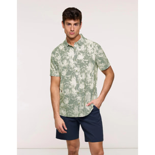 Camisa Manga Corta Caqui - Palmaira