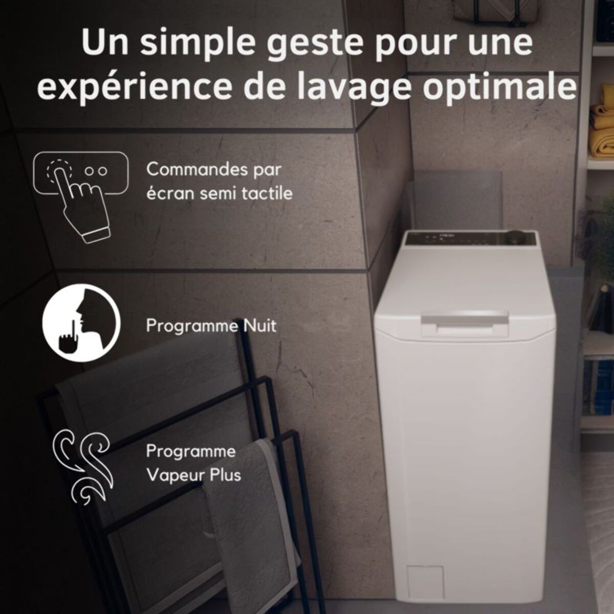 Lave linge top HAIER THASN2856TM4-S