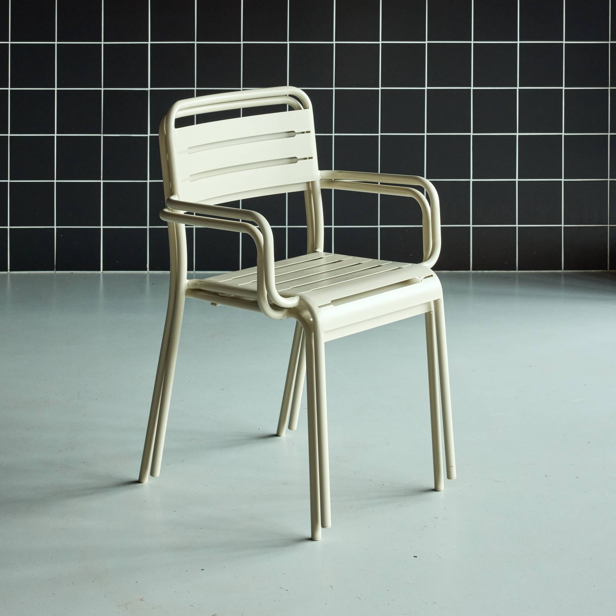 Fauteuil de jardin acier (lot de 2) AMÉLIA