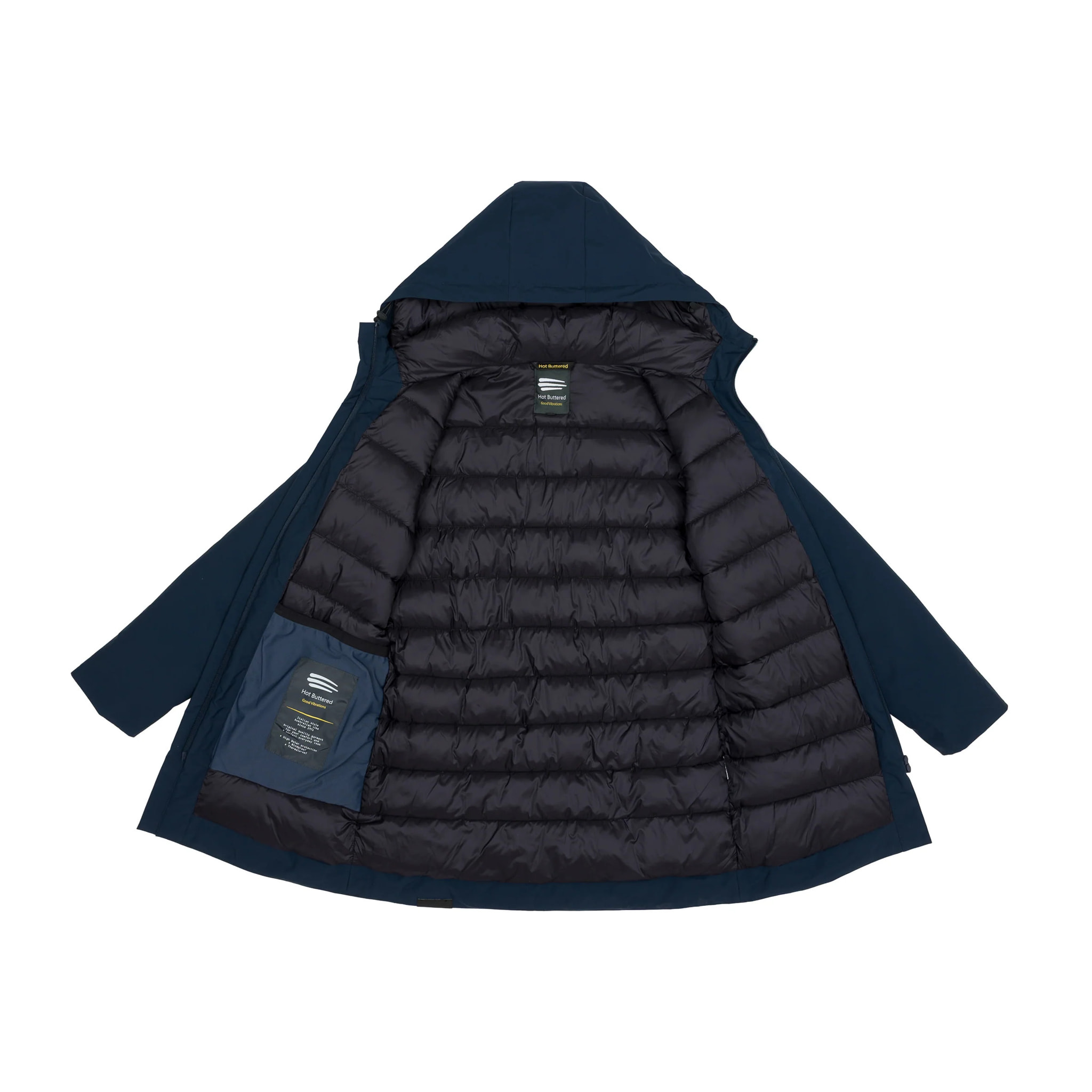 Parka NAKEELA imbottito impermeabile blu navy