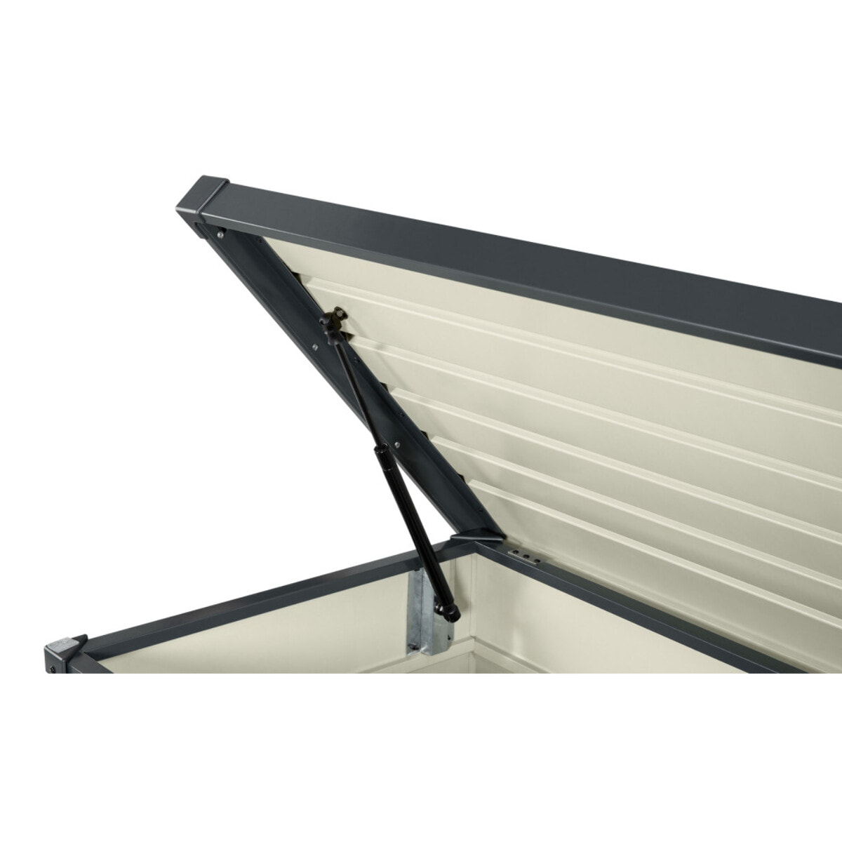 Coffre de jardin métal gris 350L