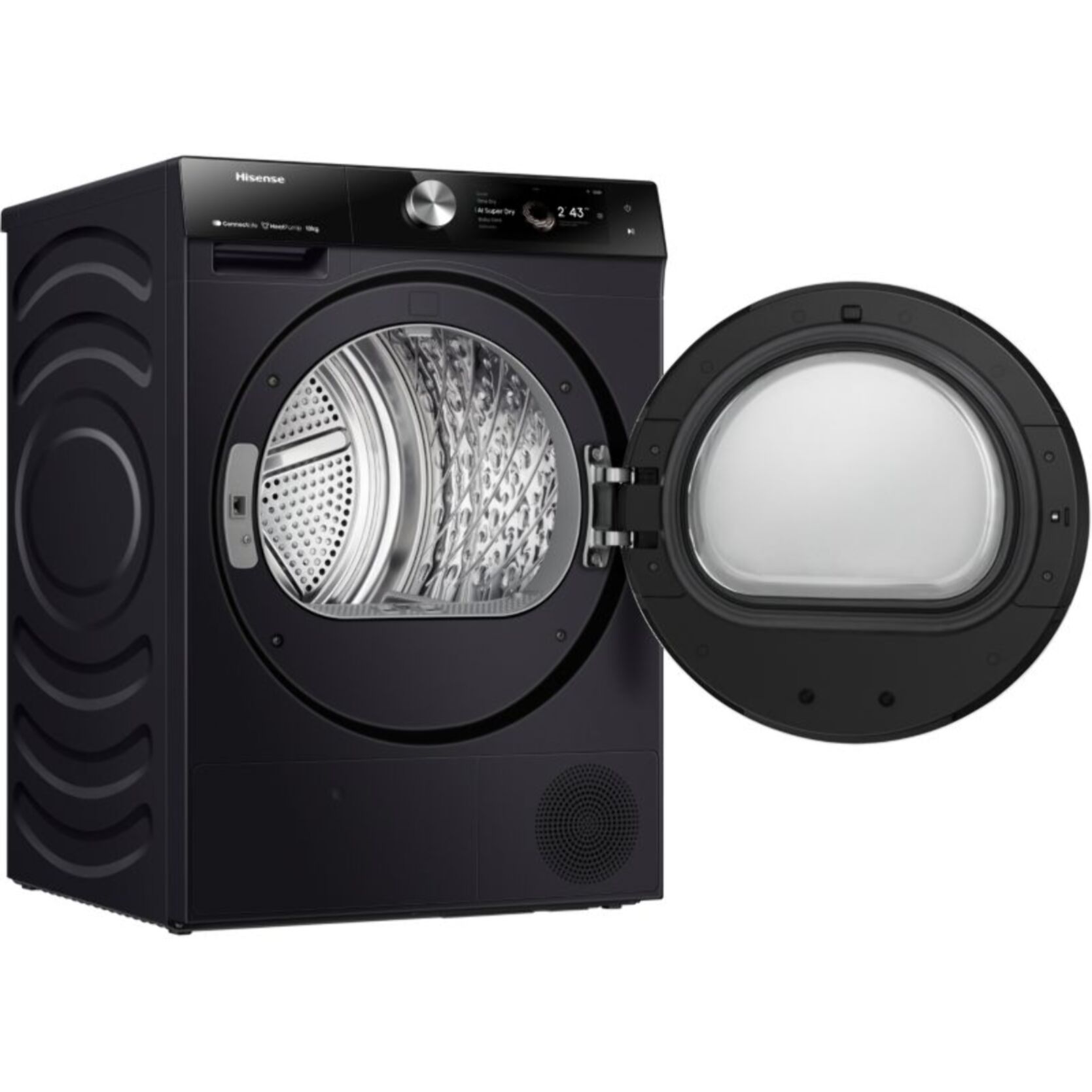 Sèche linge pompe à chaleur HISENSE DH7S107BB 10kg - Grande capacité XXL & Ultra-silencieux & Connecté