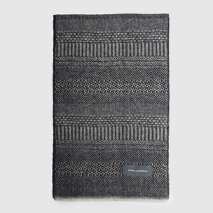 Piquadro Sciarpa in pura lana 100% con motivo district check